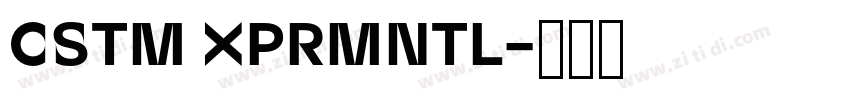 CSTM XPRMNTL字体转换